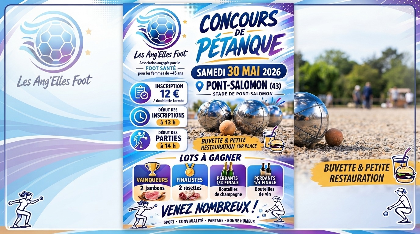 Concours de Pétanque du 30 mai 2026 à Pont-Salomon (43)